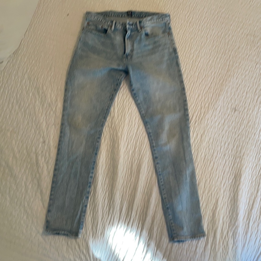 Gap Light Stonewashed Skinny Jeans - Size 33 x 32